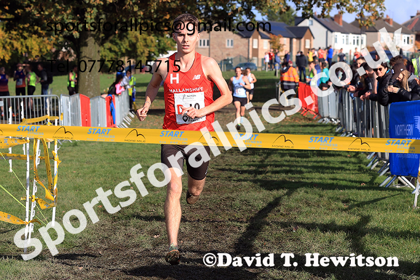 Senior men, 2024 Northern Cross Country Relays, Graves Park, Sheffield.   Photo: David T. Hewitson/Sports for All Pics